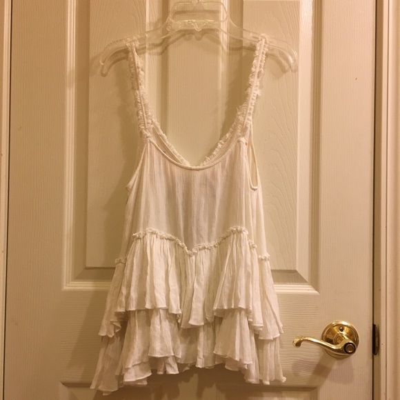 Free People White Appliqué Tank - Picture 3 of 3